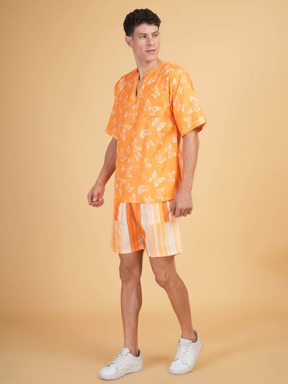 Butterfly Breeze Kurta&Short Set