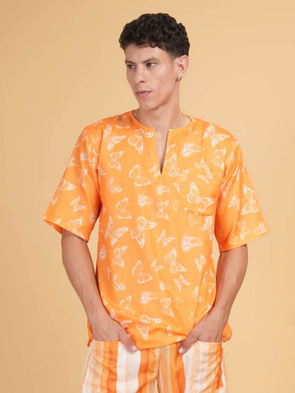 Butterfly Breeze Kurta&Short Set