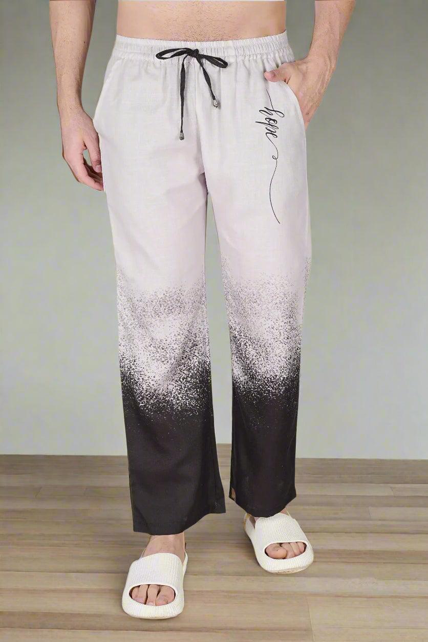 Monochrome Mist Men's Pajama - Nirmal Online