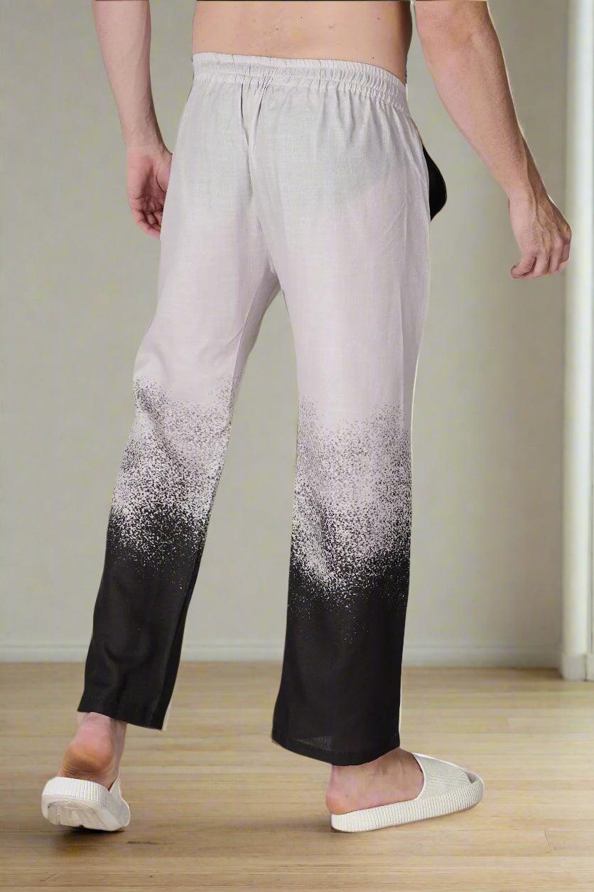 Monochrome Mist Men's Pajama - Nirmal Online