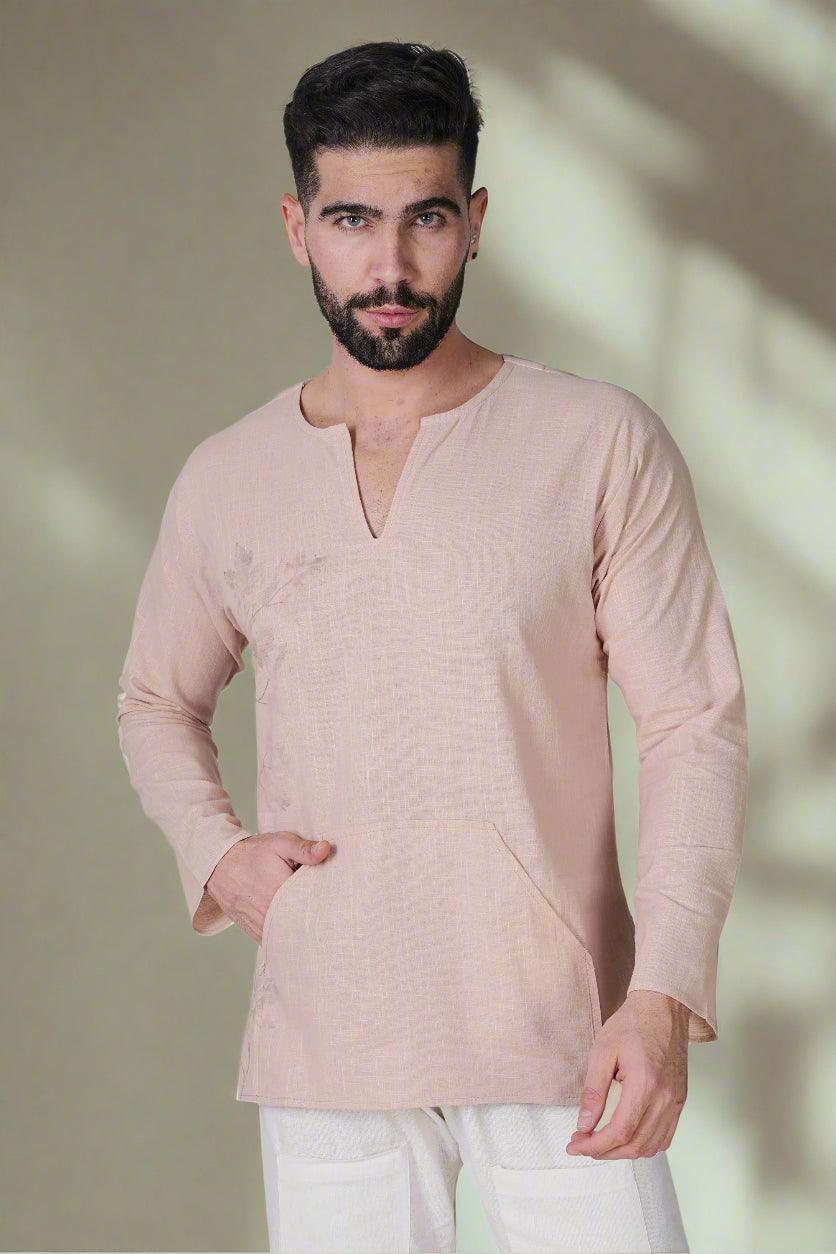 Blush Bloom Ensemble Kurta - Nirmal Online