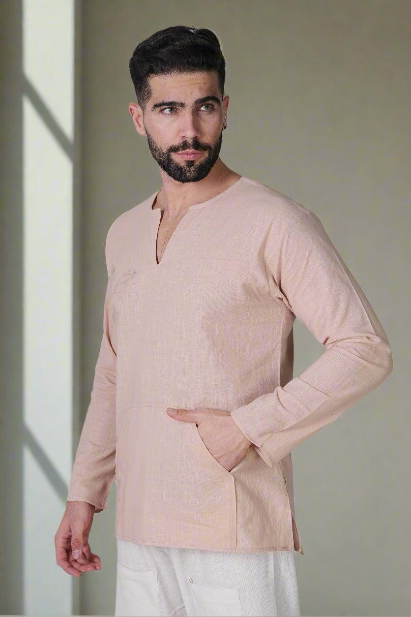 Blush Bloom Ensemble Kurta - Nirmal Online