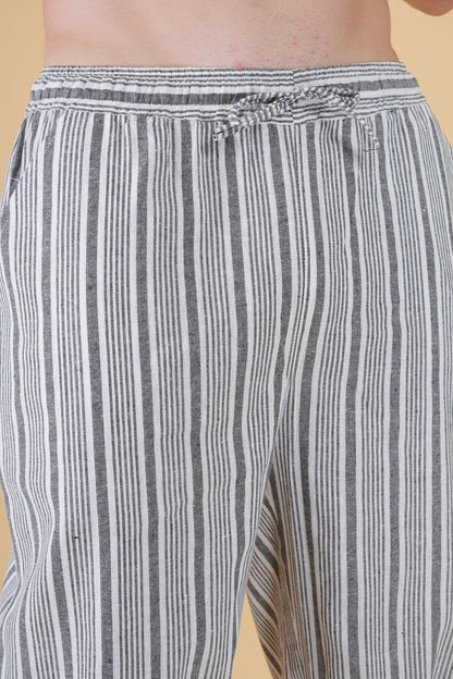 Grey Stripe Jogger Pajama