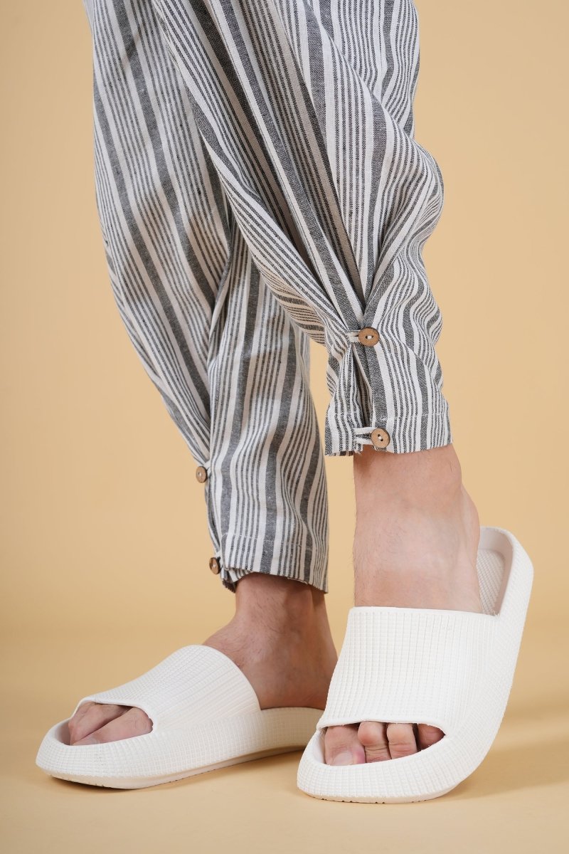 Grey Stripe Jogger Pajama