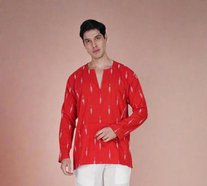 Crimson Charm Kurta - Nirmal Online