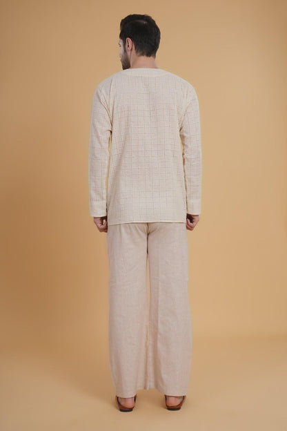 Cream Hakoba Cotton Shirt