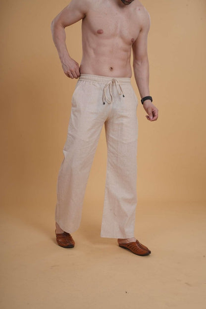 Men's Cream line touch cotton Pajama