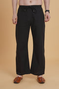 Black Cotton Pajama - Nirmal Online