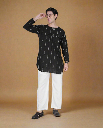 Black Grace Kurta - Nirmal Online