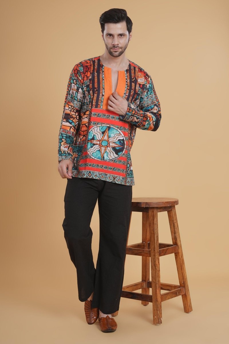 Boho Tribal  Vibe digital print Kurta