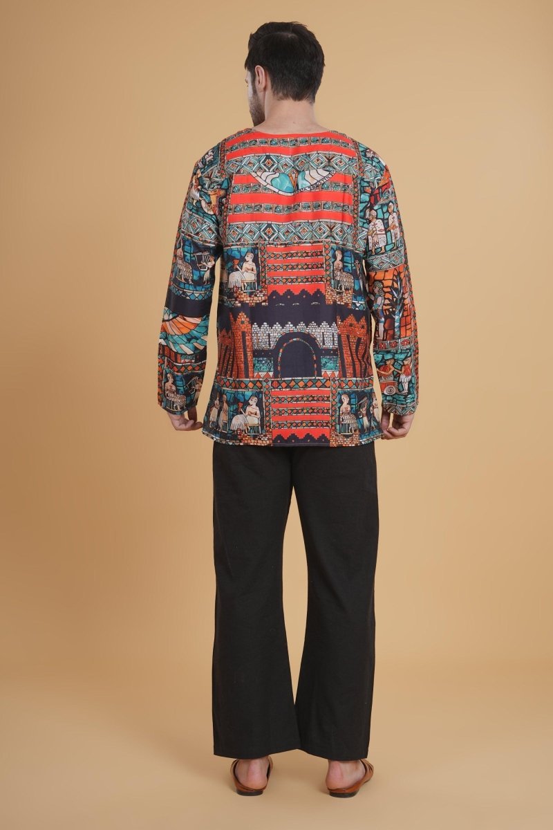 Boho Tribal  Vibe digital print Kurta