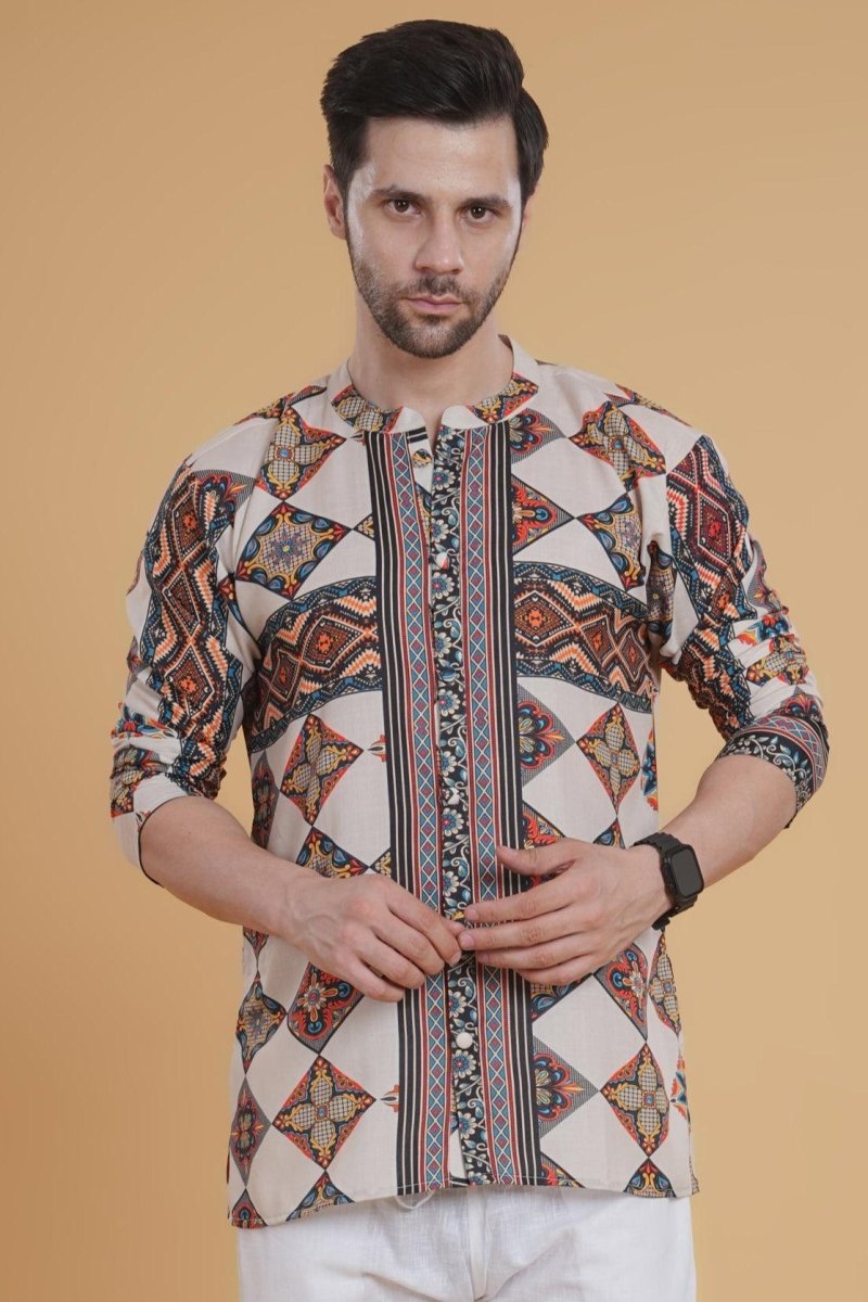 Nomadic Vibe Aztec Kurta - Nirmal Online