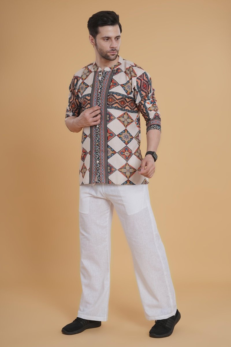 Nomadic Vibe Aztec Pajama - Nirmal Online
