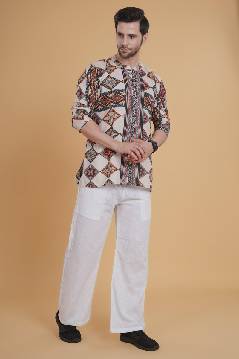 Nomadic Vibe Aztec Kurta - Nirmal Online