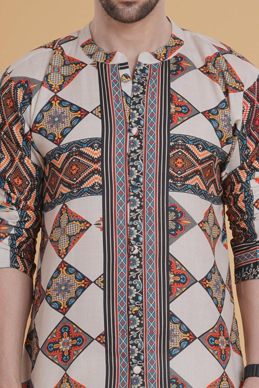 Nomadic Vibe Aztec Kurta - Nirmal Online