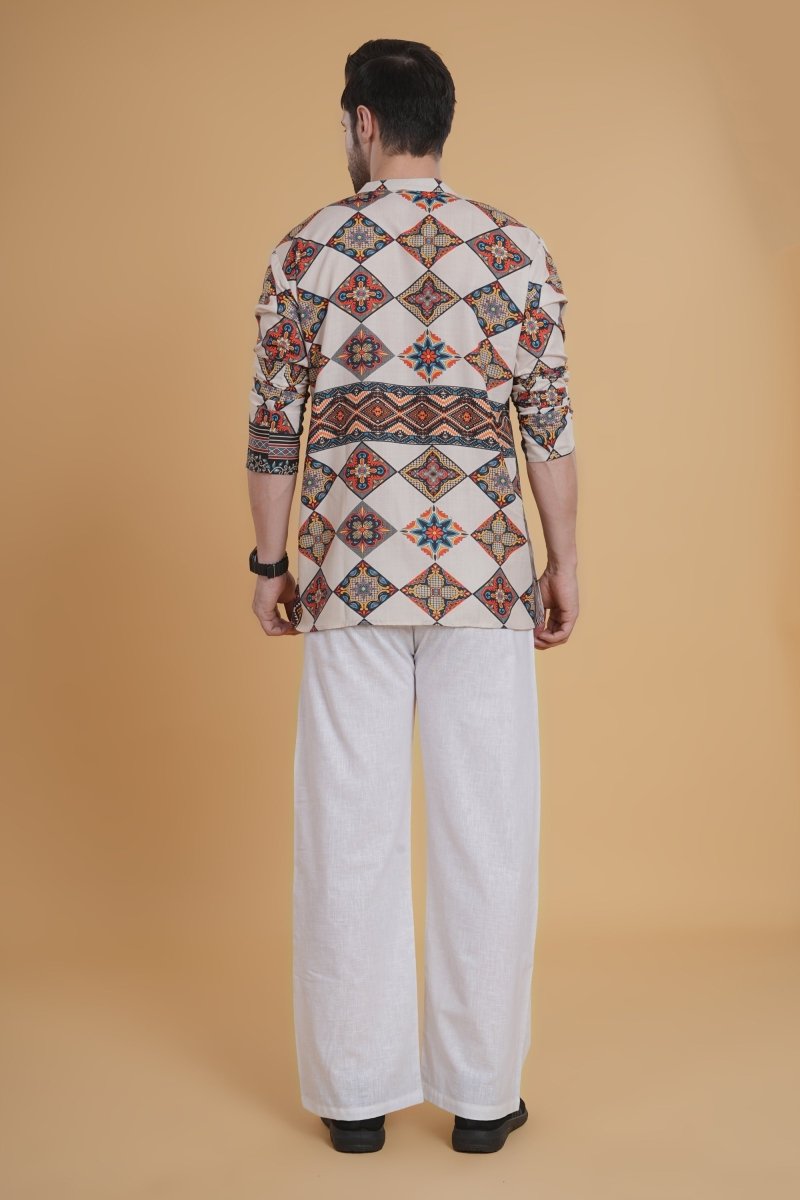 Nomadic Vibe Aztec Kurta - Nirmal Online