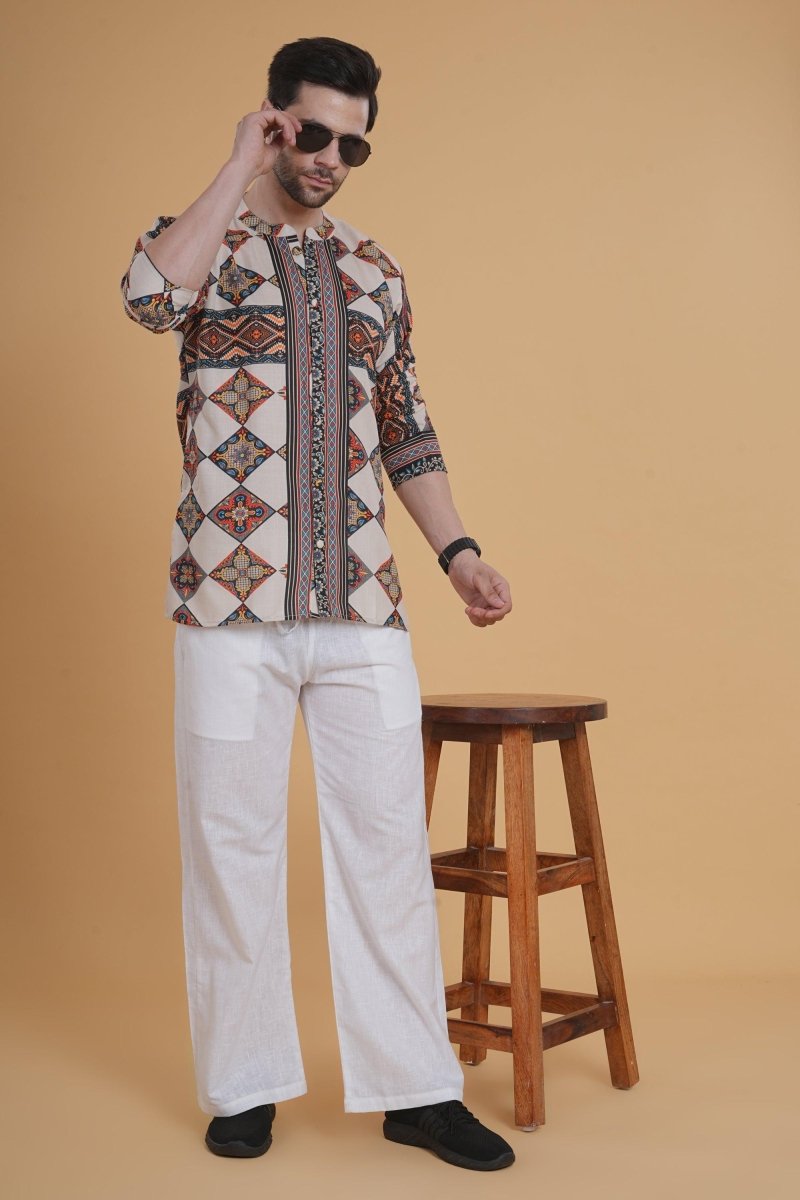 Nomadic Vibe Aztec Kurta - Nirmal Online
