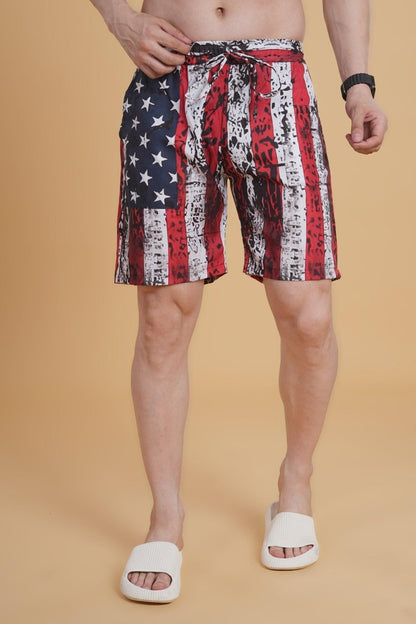 Star & Stripe printed Short