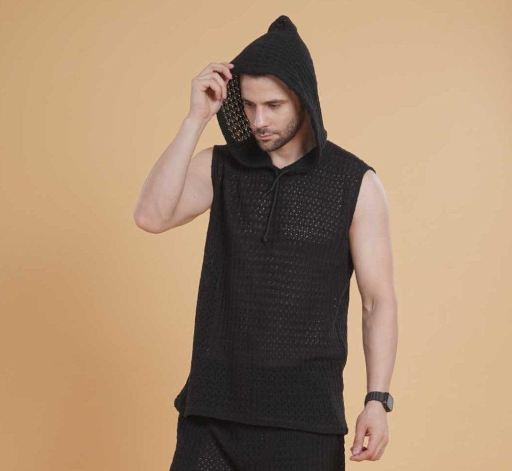 Nightgrid Crochet Hood