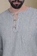 Stripe Black PajamaLungi - Nirmal Online
