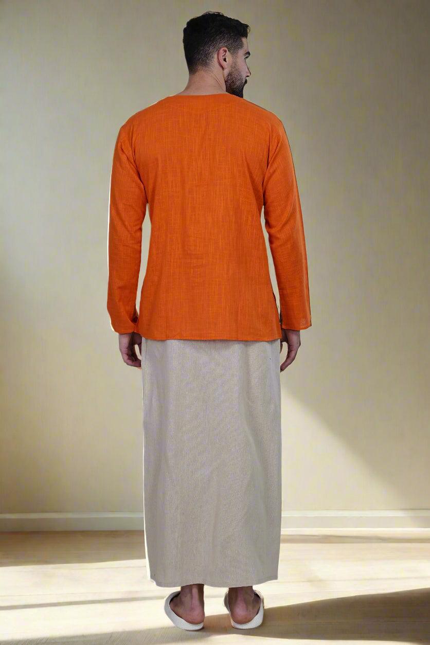 Beige PajamaLungi - Nirmal Online