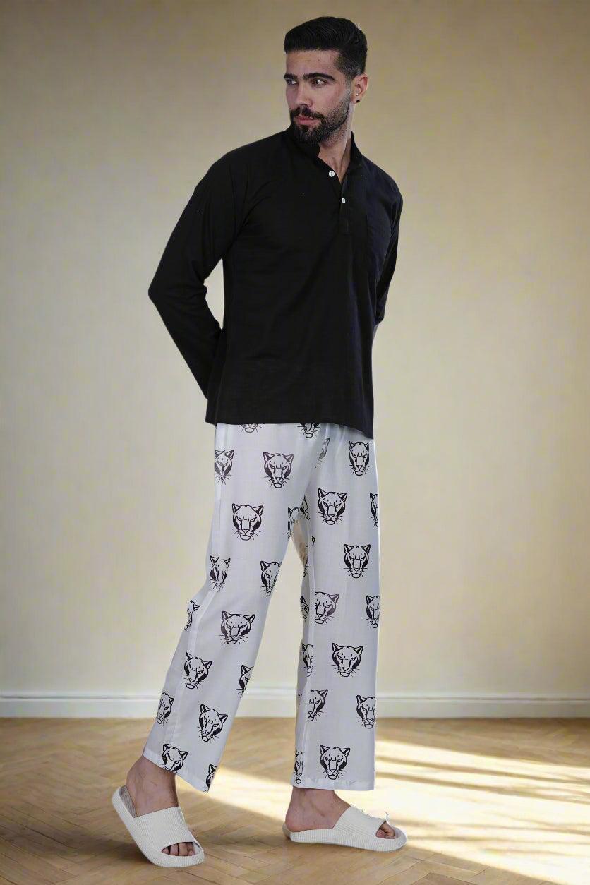 Tiger Pride Print Pajama - Nirmal Online