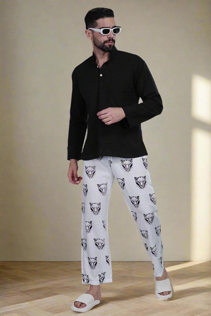 Tiger Pride Print Pajama - Nirmal Online