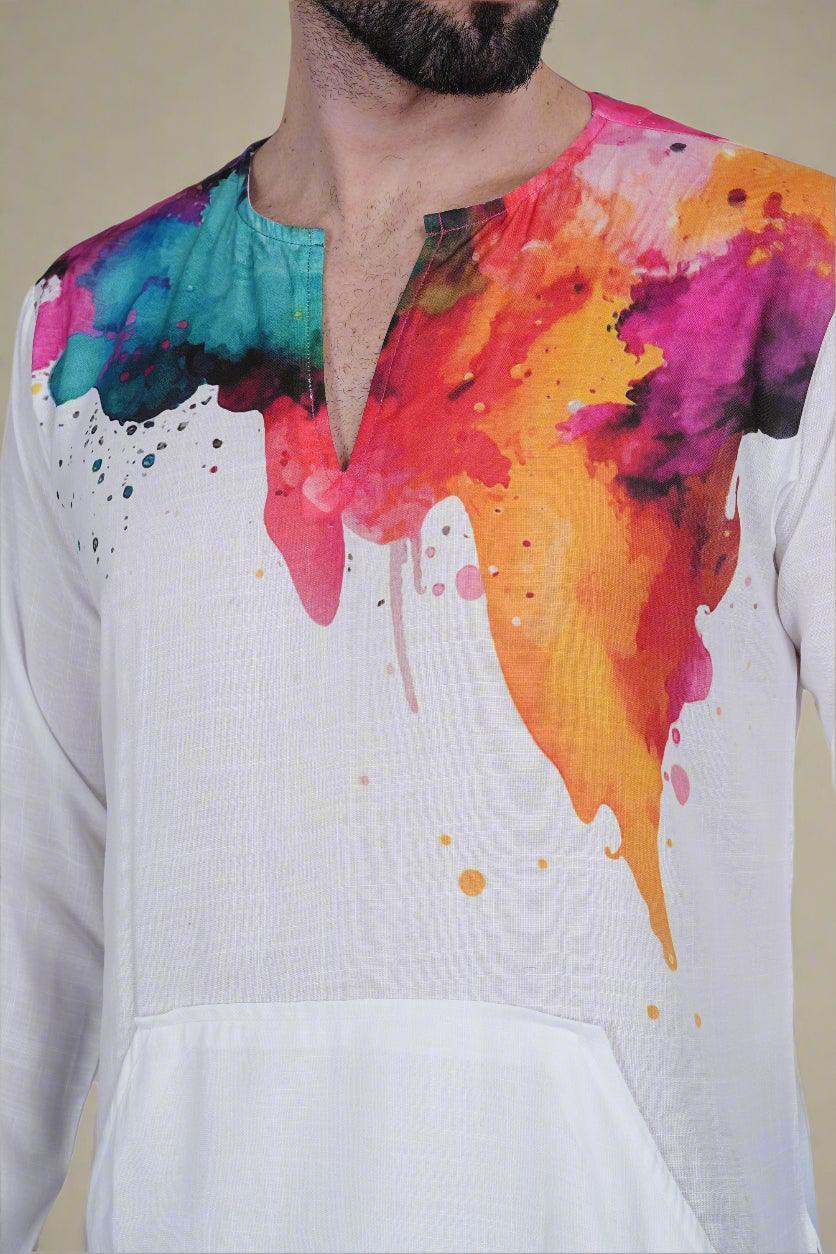 Splash Harmony Kurta - Nirmal Online