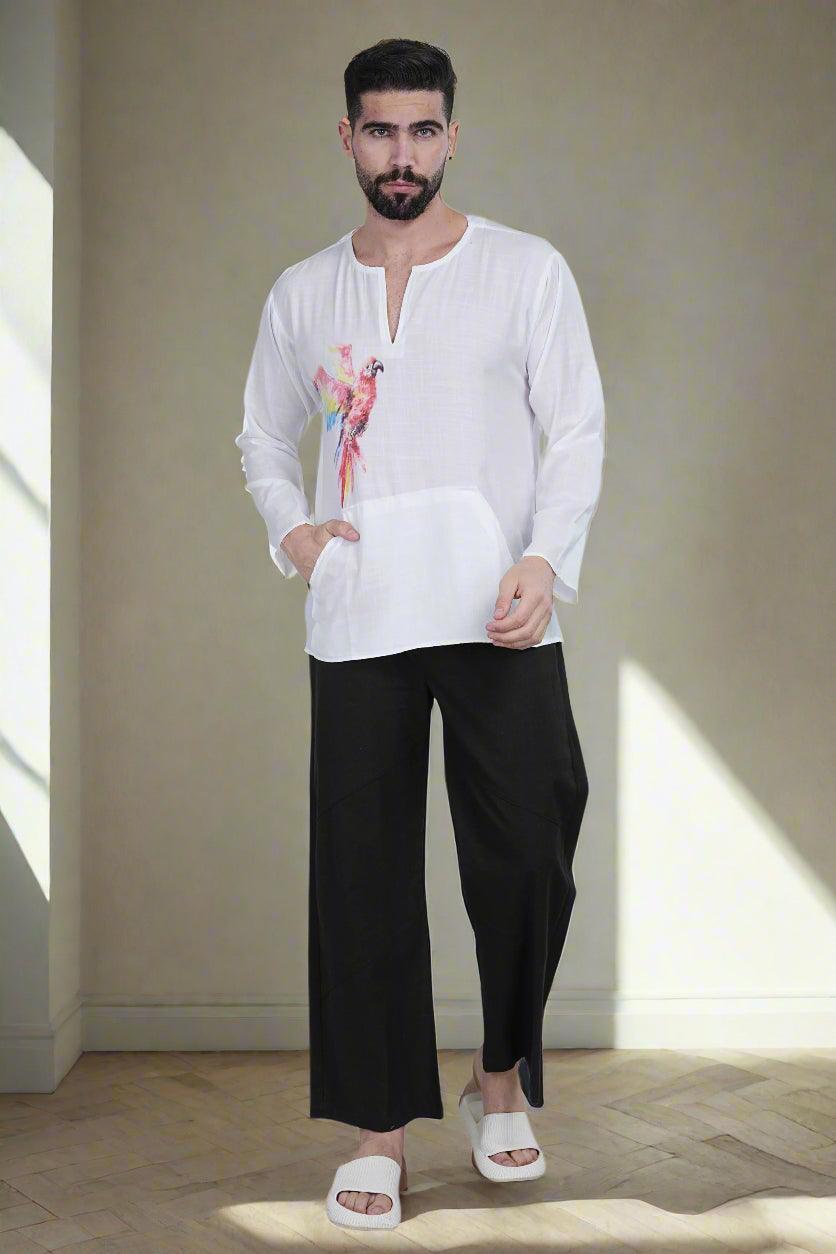 Parrot Harmony Kurta - Nirmal Online