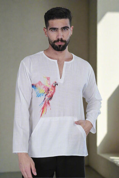 Parrot Harmony Kurta - Nirmal Online