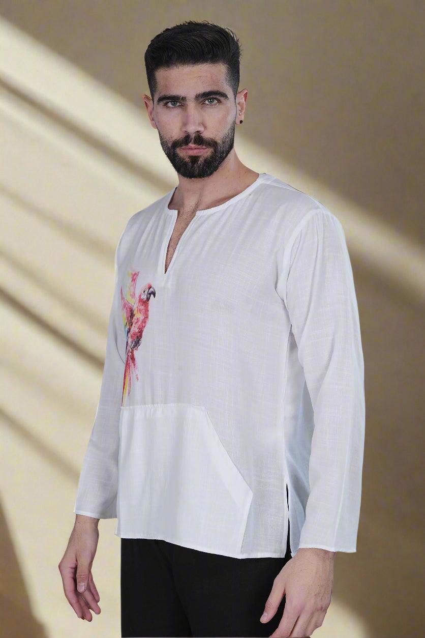 Parrot Harmony Kurta - Nirmal Online