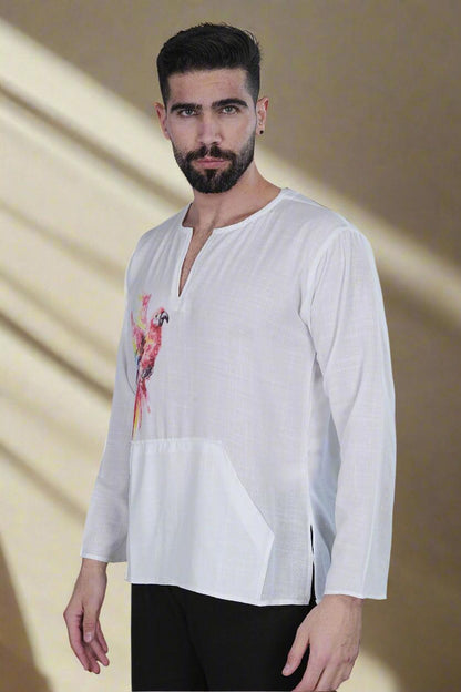 Parrot Harmony Kurta - Nirmal Online