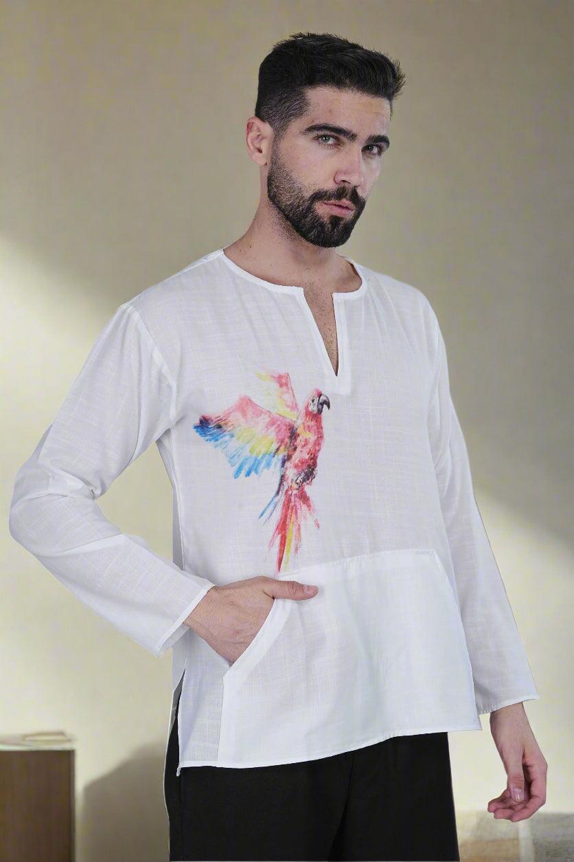 Parrot Harmony Kurta - Nirmal Online