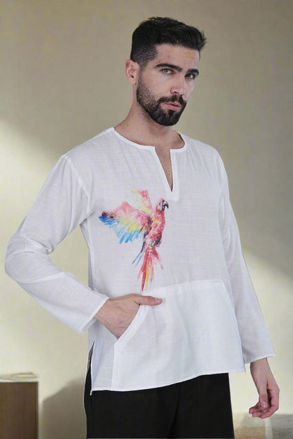 Parrot Harmony Kurta - Nirmal Online