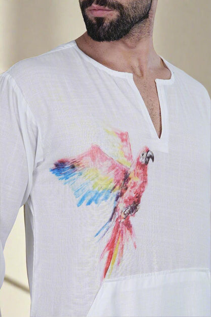 Parrot Harmony Kurta - Nirmal Online