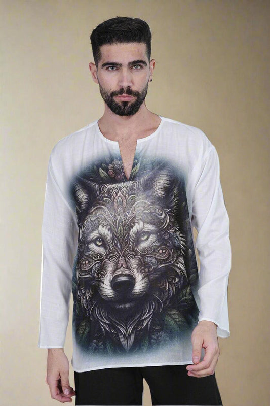 Wolf Harmony Kurta - Nirmal Online