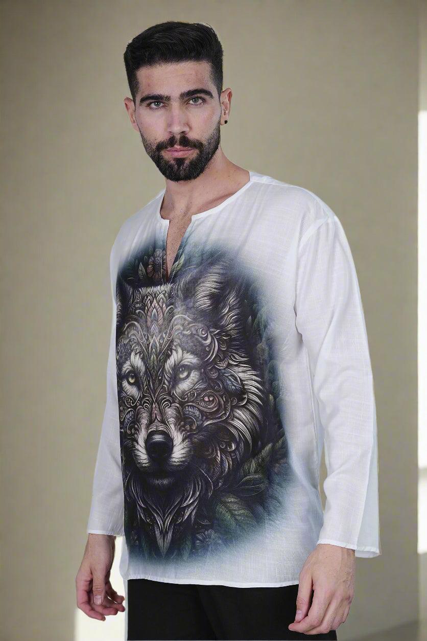 Wolf Harmony Kurta - Nirmal Online