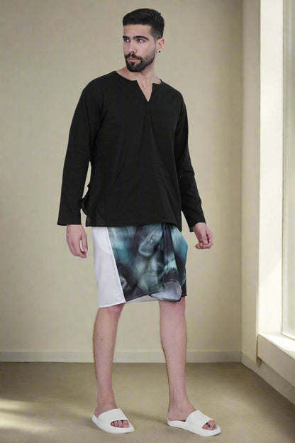 Midnight Mist Ensemble PajamaLungi - Nirmal Online