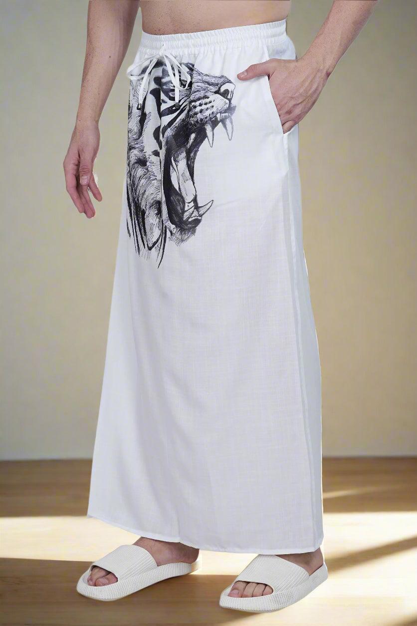 Lion Print PajamaLungi - Nirmal Online