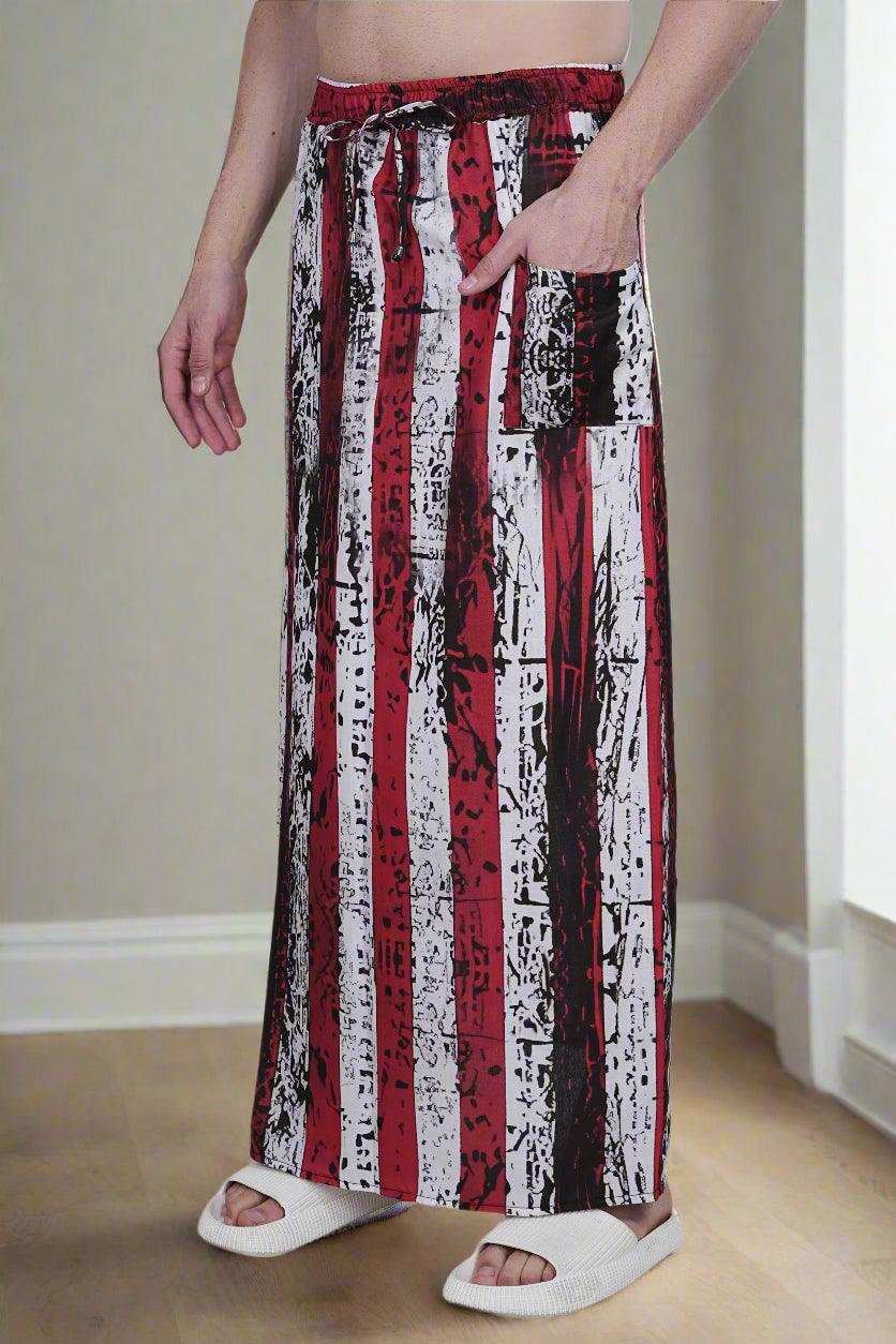 Stars & Stripes Printed PajamaLungi - Nirmal Online