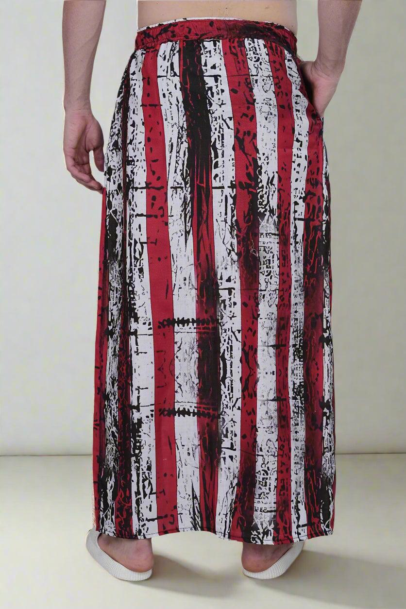 Stars & Stripes Printed PajamaLungi - Nirmal Online