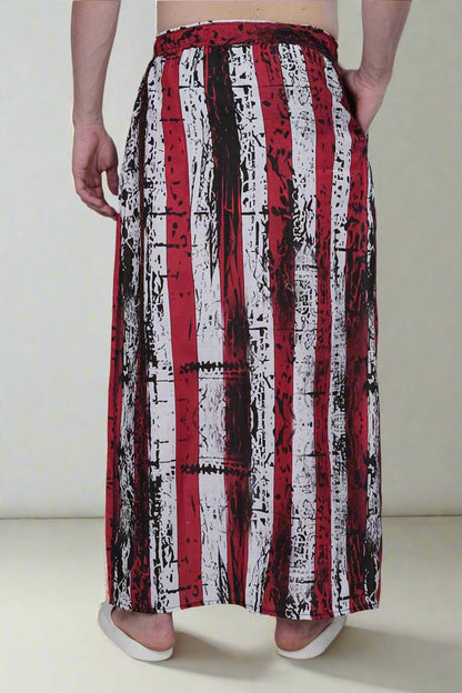 Stars & Stripes Printed PajamaLungi - Nirmal Online