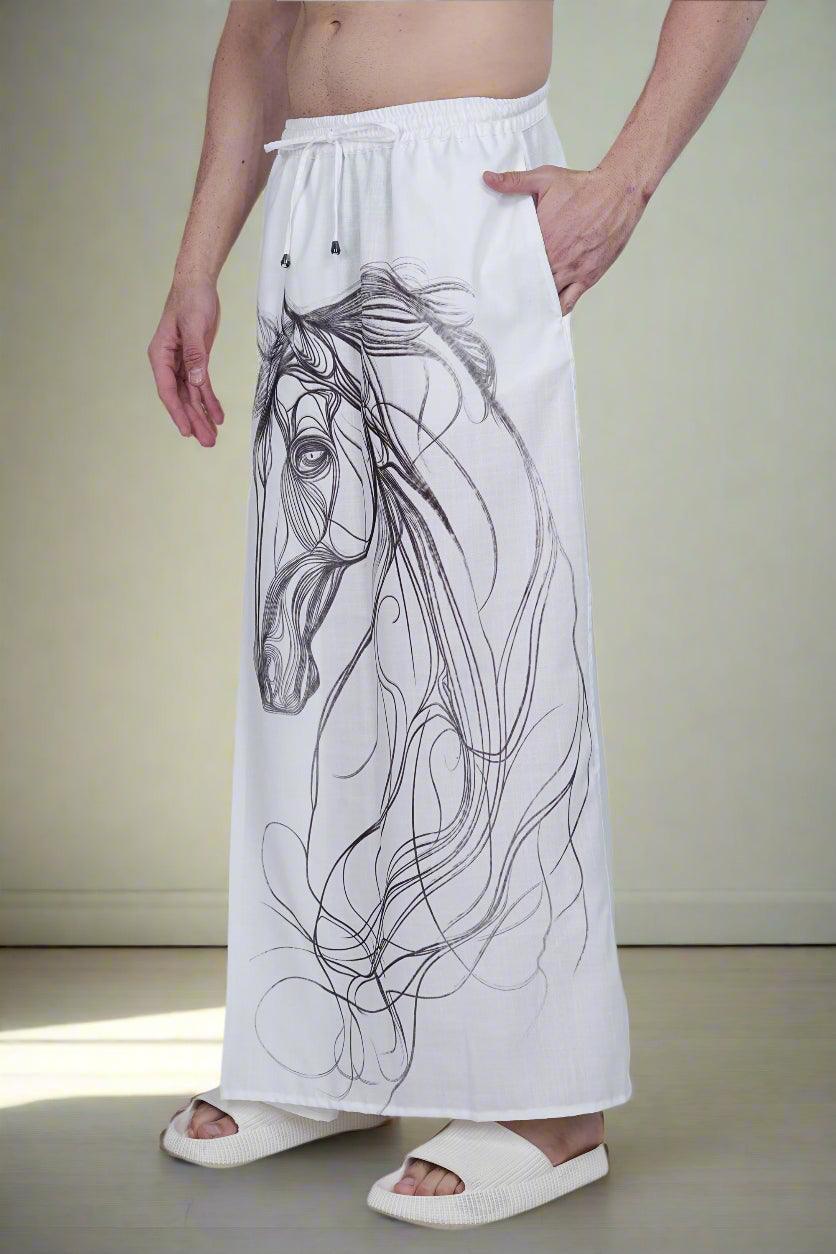 Horse Digital Print PajamaLungi - Nirmal Online