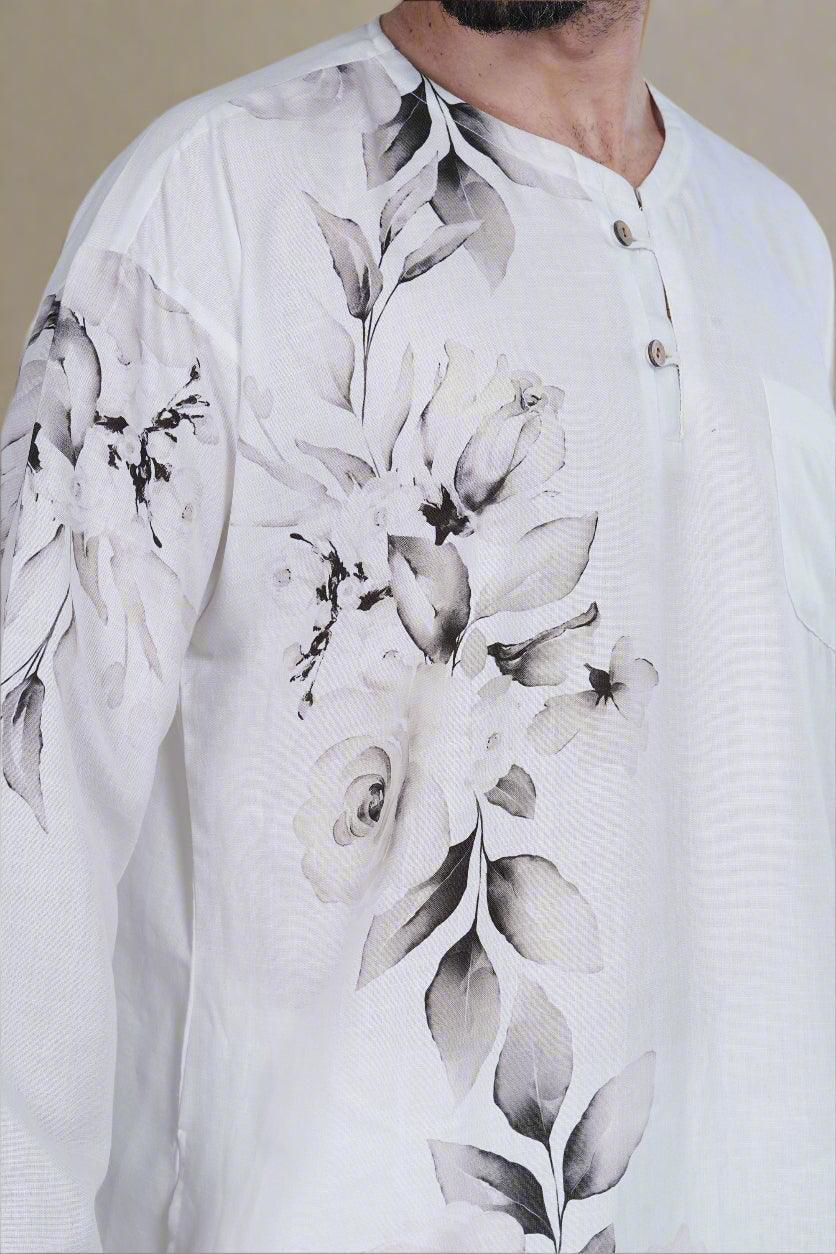 Floral Digital Printed PajamaLungi - Nirmal Online