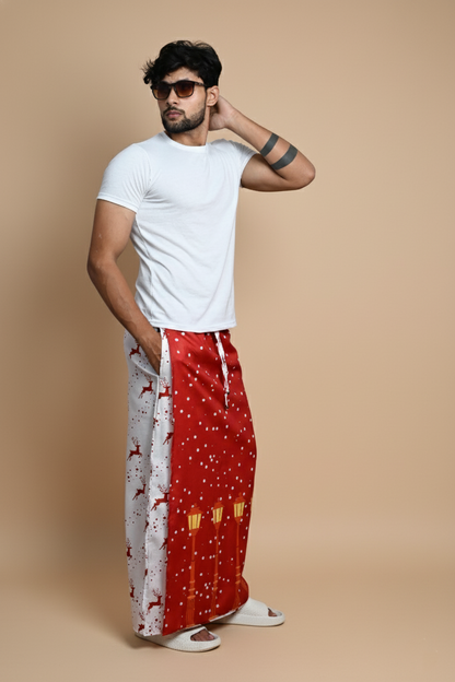 Red Snow/Lamppost Pajamalungi