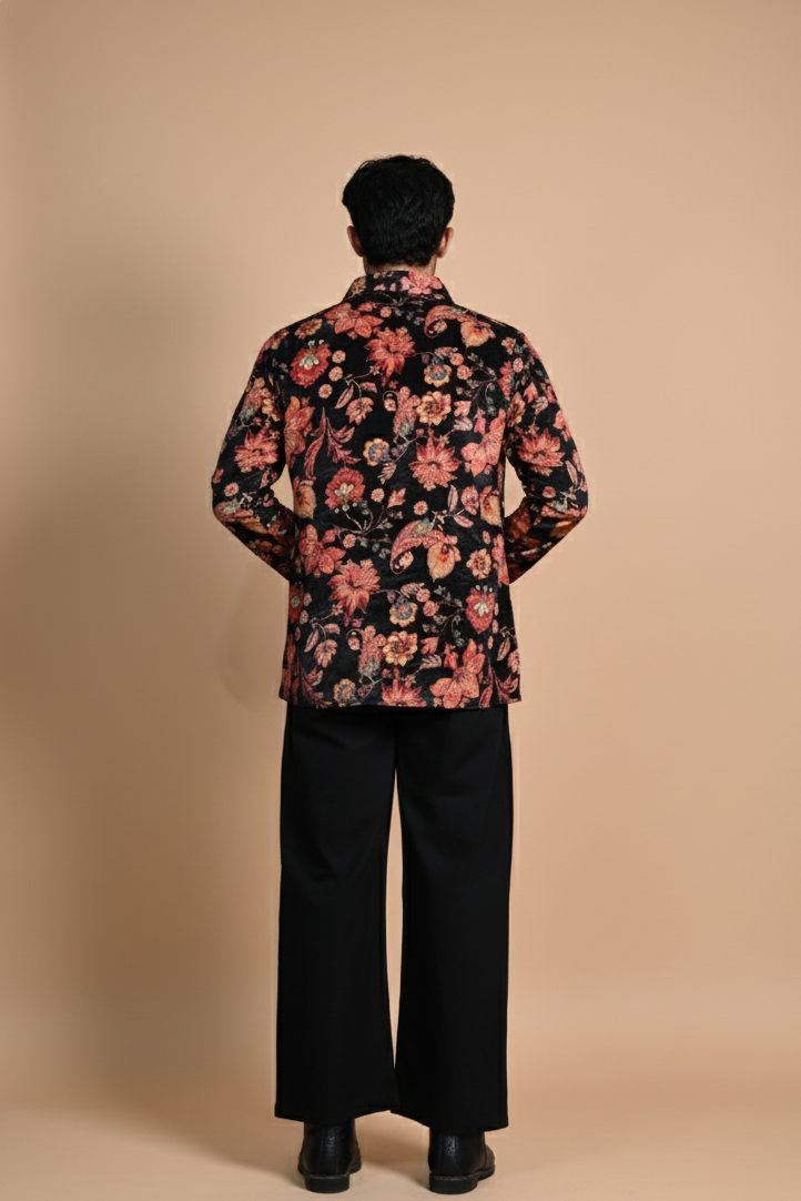 Black Cotton Pajama For Men's