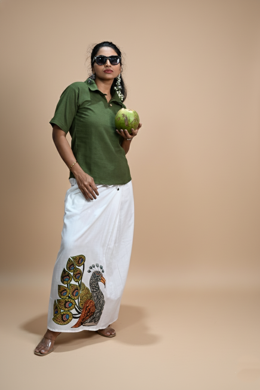 Women Solid Green Halfsleeve Kurti