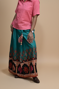 Women Royal Flower Pot and See Color Prinnted Pajamalungi