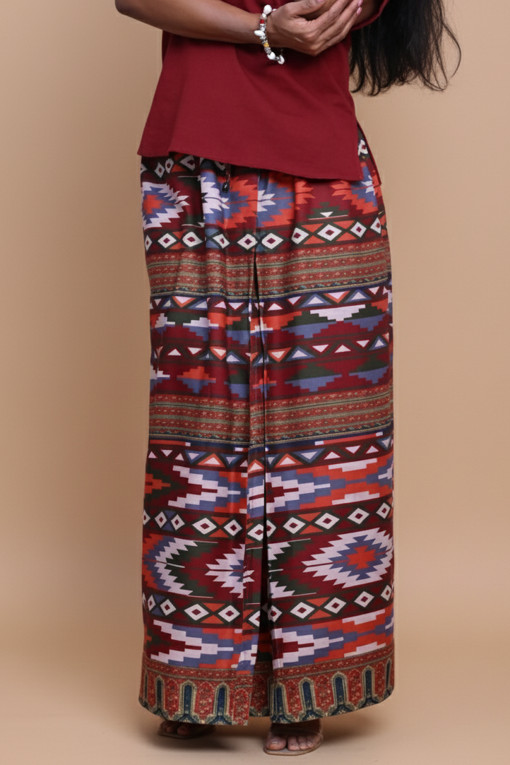 Women Maroon Color Cotton Kurta