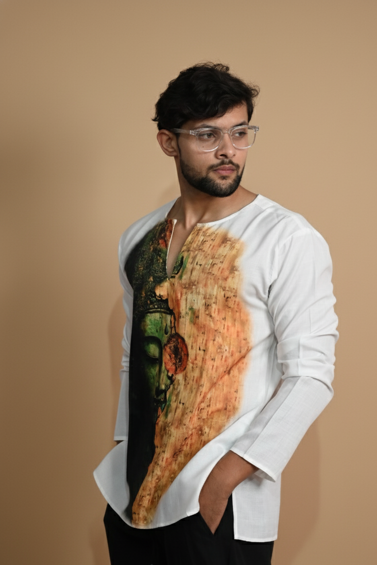 Sattva Style Cotton Kurta for Men's